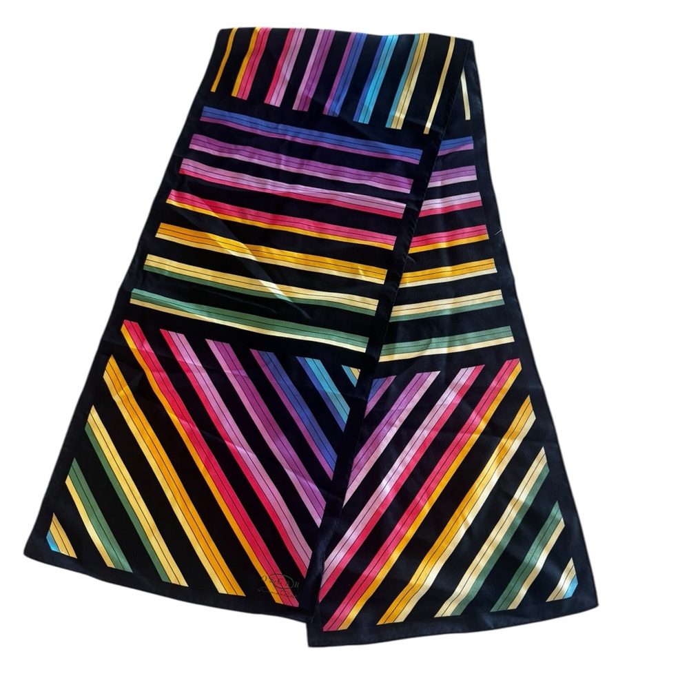 Oscar de la Renta Large Multicolor Silk Scarf